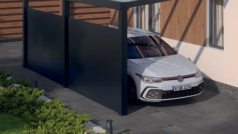 Aluminium-Überdachung von MF Metall & Glasverarbeitung